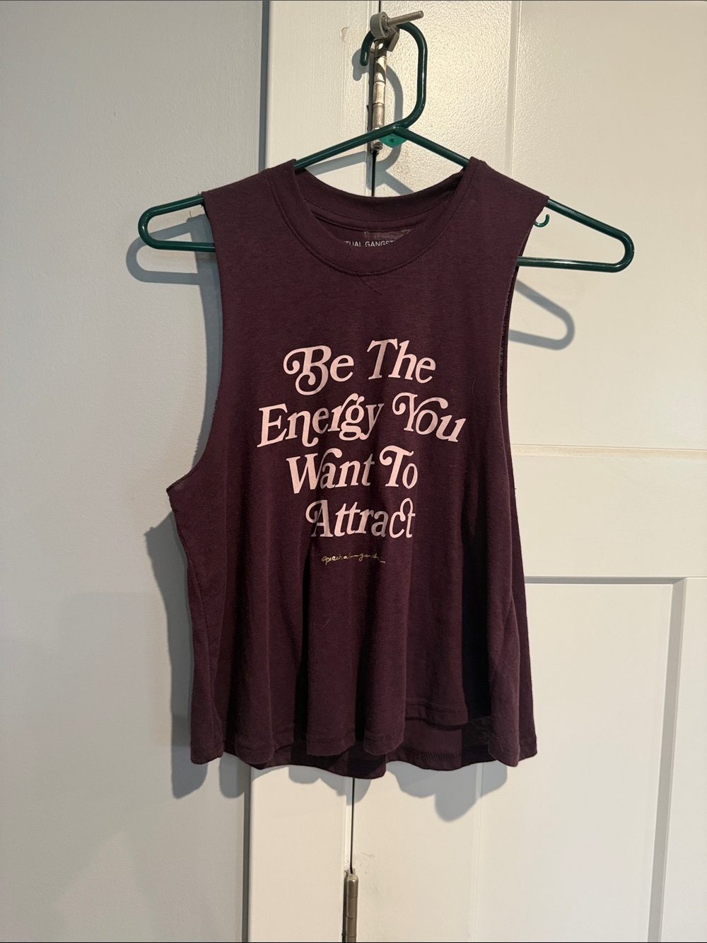 Spiritual Gangster Deep Purple Graphic Tank - Be The Energy